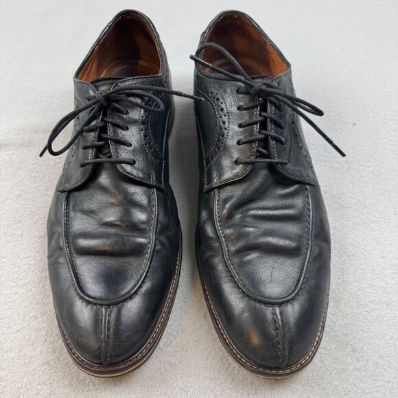 Johnston & Murphy Mens 13 D Black Apron Toe Derby Oxford Dress Shoes J&M Flex main image 12